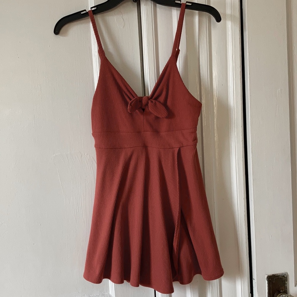 Epic Threads Coral Wrap Romper (fits like adult S)